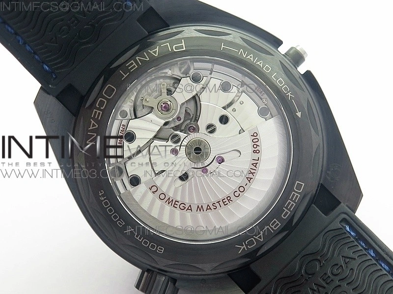 Planet Ocean 45.5mm Deep Black Real Ceramic VSF 1:1 Best Edition on Black Nylon Strap A8906 Super Clone